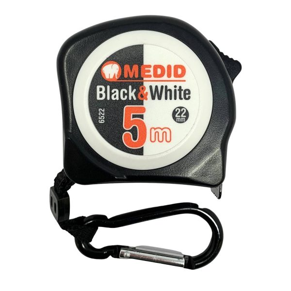 Flessometro Medid Black & White 5 mt x 22 mm